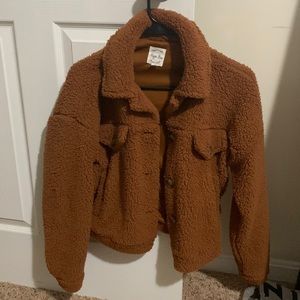 Teddy button up sweater